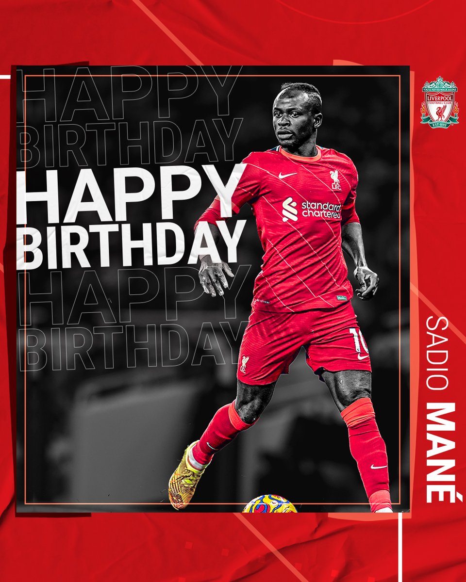 🎶 𝙎𝙖𝙙𝙞𝙤𝙤𝙤, 𝙈𝙖𝙣𝙚! 🎶

Have a great day, Sadio 🥳