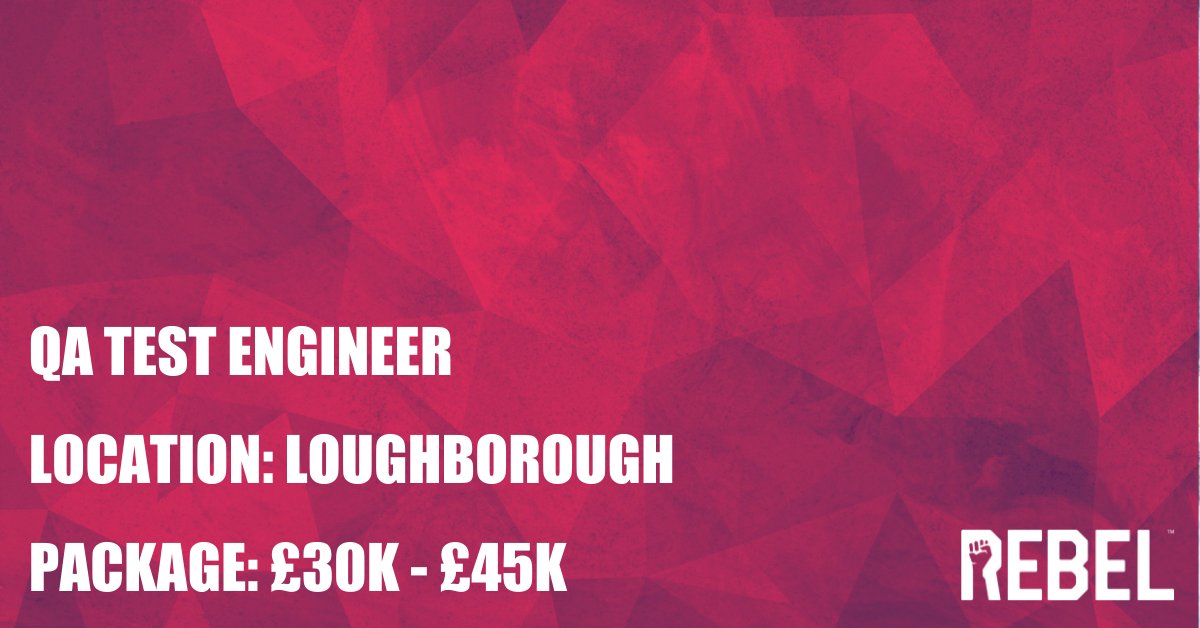 QA Test Engineer Role!

Everyone is aiming to have a high degree of freedom and flexibility in their work so I think you should grab this opportunity!

buff.ly/3qvTMLV

#Engineer #RebelRecruitment #Loughborough