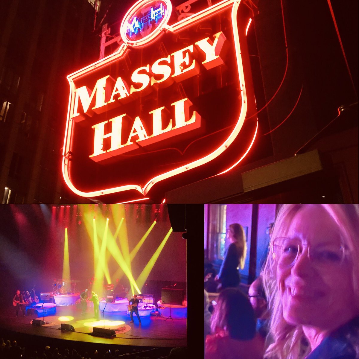 In the glow of #BlueRodeo ❤️ What a show!! And how great to be back at (the new) Massey Hall. They play again tonight…#livemusicisback 👏