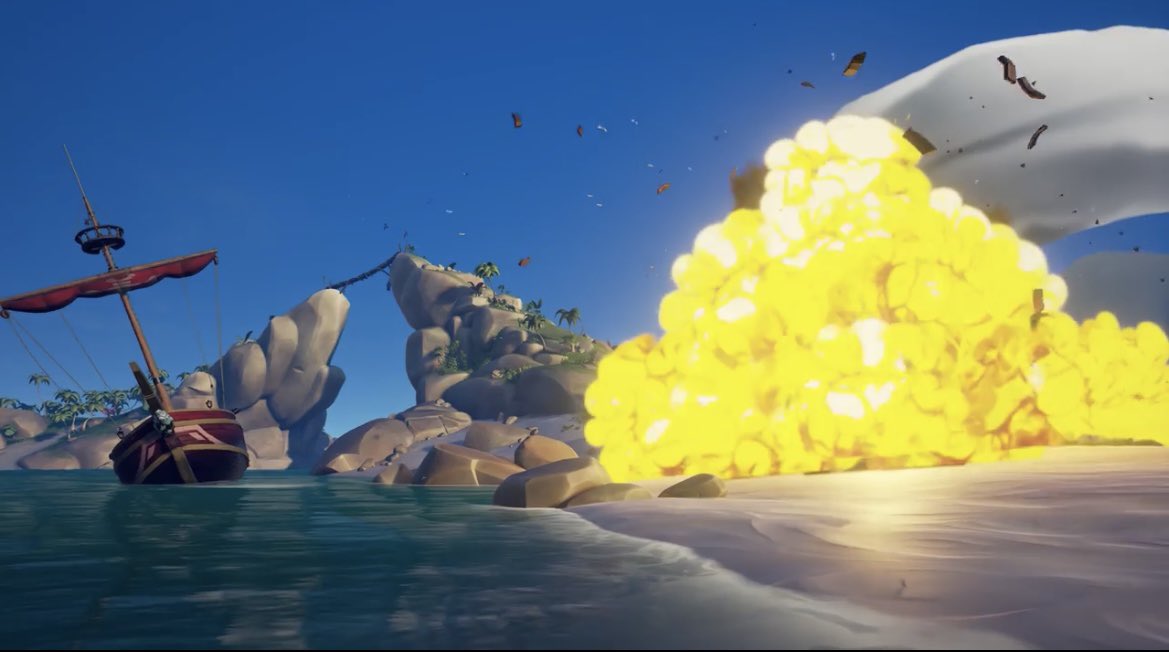 SeaDogsArena's tweet photo. Some things that were seen in trailers for the Sea Dogs Arena, never actually made it to the game mode, like Captain’s Chests, Cursed Cannonballs, Stronghold Gunpowder Barrels, and The Devil’s Roar.

#SeaOfThieves #SeaDogsArena #riparena https://t.co/UhzyxpONjl