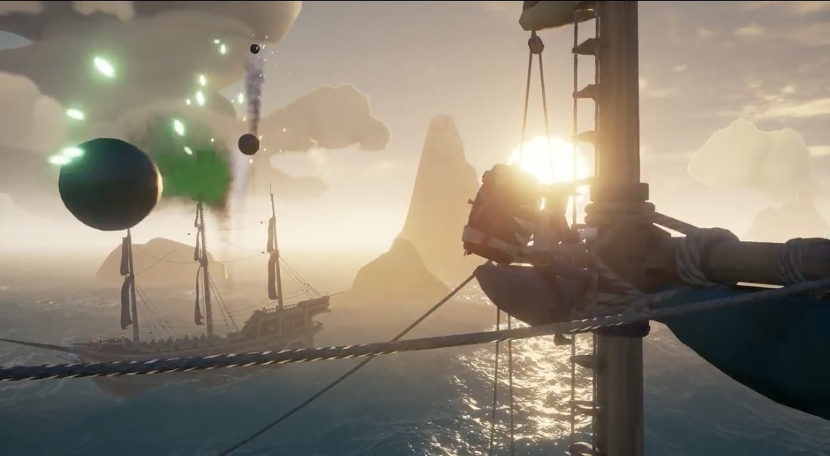 SeaDogsArena's tweet photo. Some things that were seen in trailers for the Sea Dogs Arena, never actually made it to the game mode, like Captain’s Chests, Cursed Cannonballs, Stronghold Gunpowder Barrels, and The Devil’s Roar.

#SeaOfThieves #SeaDogsArena #riparena https://t.co/UhzyxpONjl