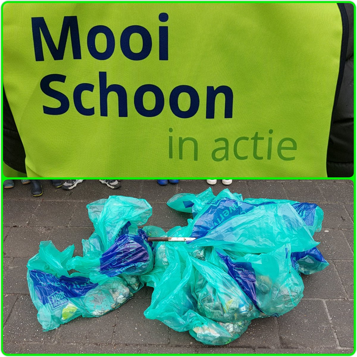 Vanmiddag zijn de kinderen het dorp ingegaan op zoek naar zwerfafval #mooischoon #jeelo