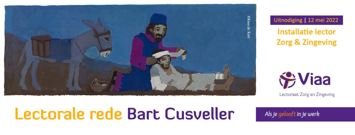 Heb je je al aangemeld voor de installatie van dr. Bart Cusveller als lector Zorg en Zingeving? Je bent van harte welkom op 12 mei. De titel van de rede is: "Waar visie ontbreekt, verkwijnt het vak - Aandacht gevraagd voor zingeving in de zorg".  ow.ly/qRPs50IAv2O