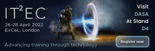 DASAccelerator's tweet image. #DASA is delighted to be exhibiting at DisTec as part of #IT2EC2022. Their show-floor experience explores how disruptive technology solutions are re-shaping the future of #training in military and civil domains. @ITEC_Event 
 
Book your place now! ow.ly/8bvB50IzOeC