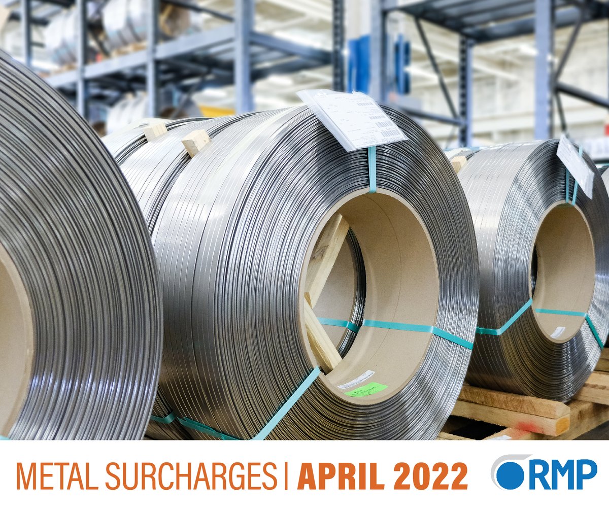 RolledMetal's tweet photo. The metal surcharges for April are up! Check them out here ➡️ https://t.co/1IDyhTTG5b
#metal #surcharges #metalindustry #stainless #steel #coil #rolledmetal #april https://t.co/4FdXNLyQ5Q