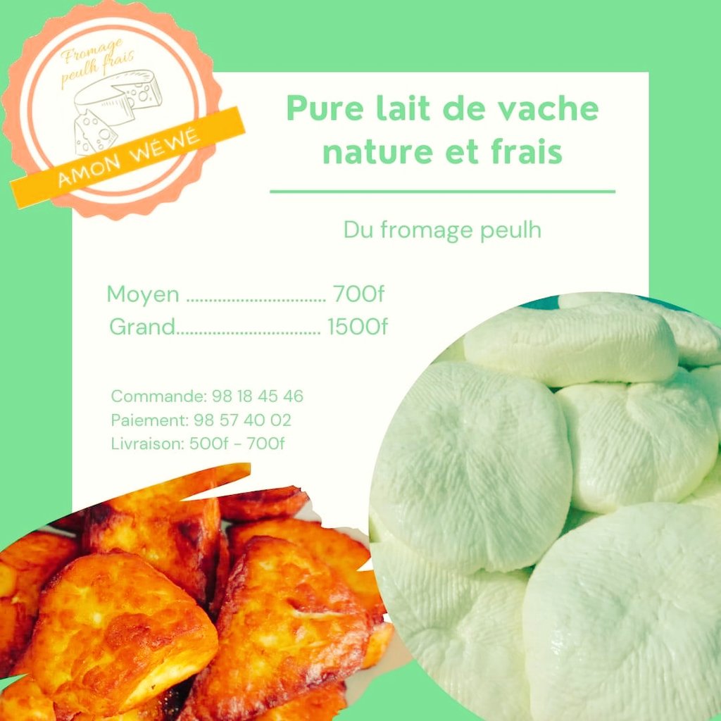CandyGbaguidi's tweet photo. Pour vos besoins de fromages peulhs 98184546 #cuisine https://t.co/BI0apbdlTg