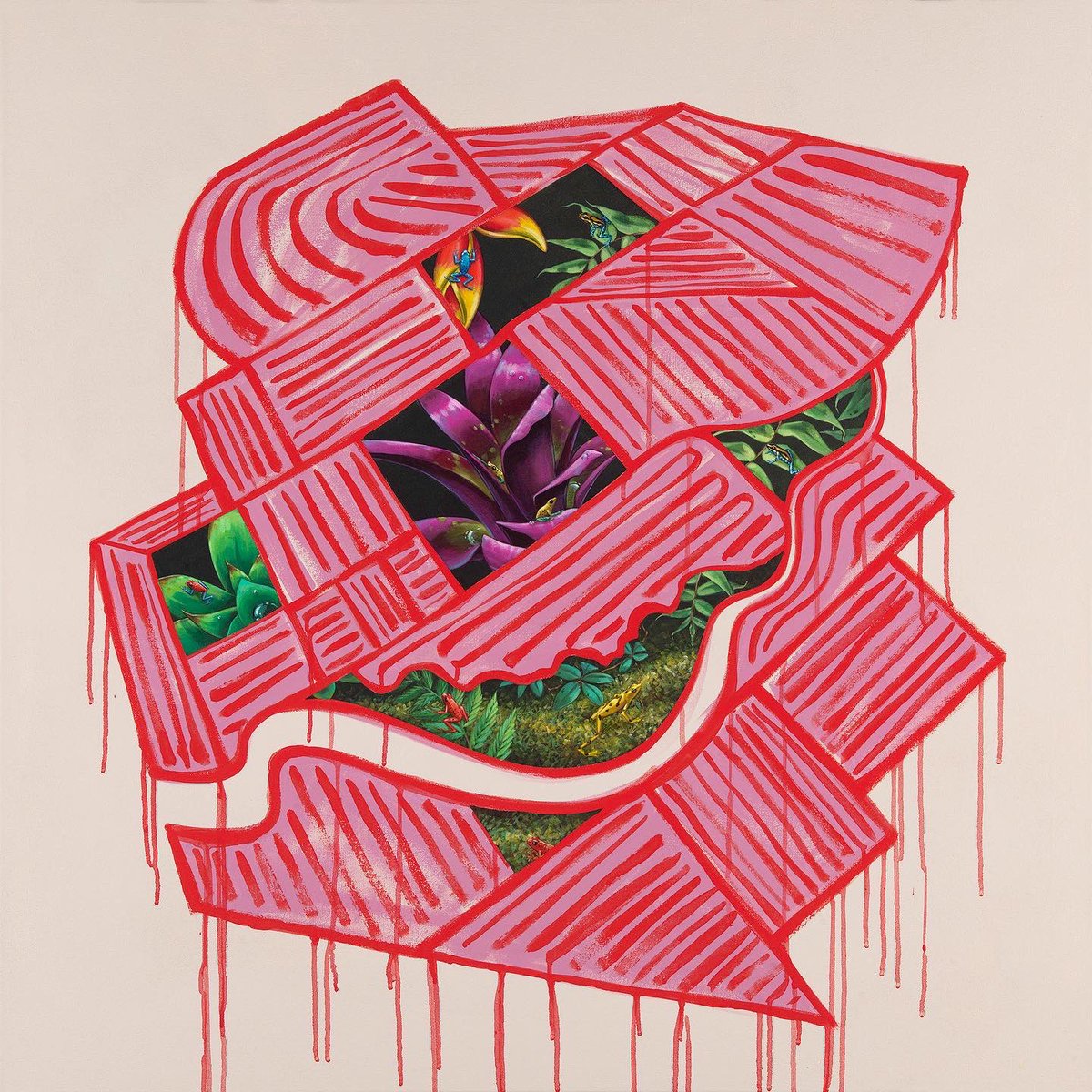 ashleycecil's tweet photo. Don’t miss this Friday’s reception at  @pbgarden to catch this painting inspired by @RZ_Lab. Register at: https://t.co/QBEZeACm3c https://t.co/cDTocCbJzt