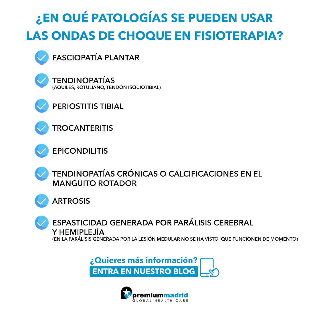 Las 𝐨𝐧𝐝𝐚𝐬 𝐝𝐞 𝐜𝐡𝐨𝐪𝐮𝐞 como tratamiento dentro de la fisioterapia es un método novedoso para patologías del sistema musculoesquelético.⁣⁣ 

¿Quieres conocer en qué consisten, como aplicarlas, sus utilidades y sus efectos? ⁣⁣
⁣⁣⁣
➡️ rehabilitacionpremiummadrid.com/blog/pedro-gar…