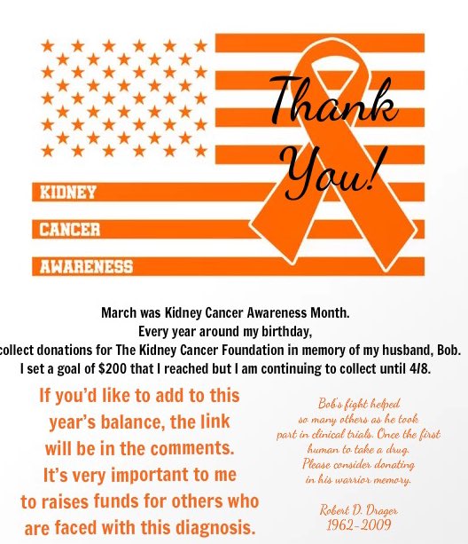 BrenDee85's tweet photo. #RememberingBob
#KidneyCancerAwareness
#TogetherWeMakeADifference https://t.co/v8sMteqVWh