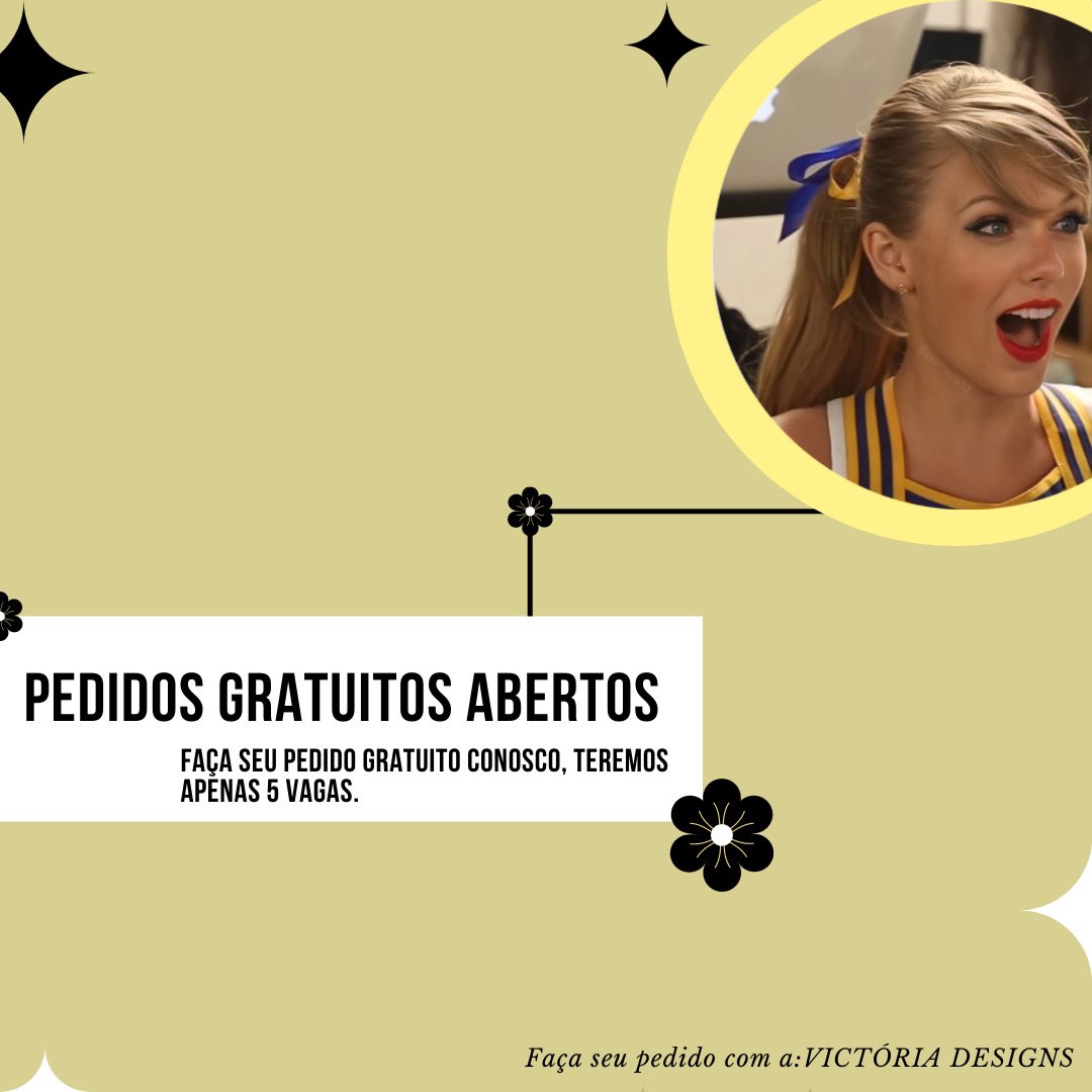PEDIDOS GRATUITOS OFICIALMENTE ABERTOS!!!!!!!! 

 •Serão apenas 5 vagas; 
•Nos chame na DM e faça seu pedido;
•Terá um prazo de 5 dias pra entregar; 
•Me mande todas as informações sobre o pedido com ordem, dessa forma entenderei melhor!