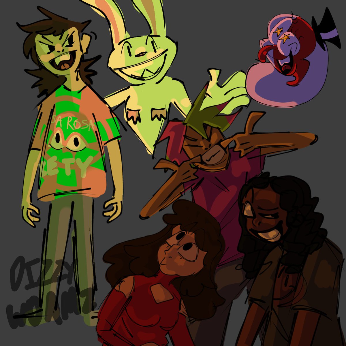 DIZZYW0RMZ's tweet photo. IM SO MA D MY DOODELS LOOKS BETTER THAN NY FINISHED ART #samandmax #max #freelancepolice #cuphead #cupheadshow #cupheadfanart #beppi #digitalart #doodles https://t.co/2pybhDRcdh