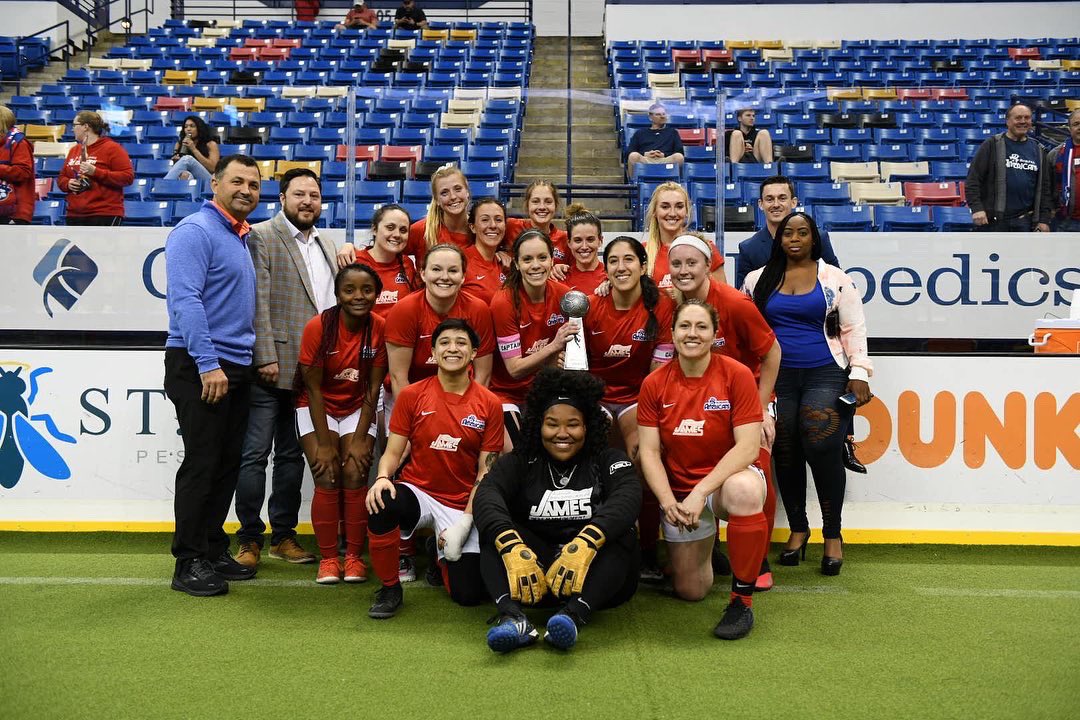 MemAmericans's tweet photo. What a team!! ❤️🤍💙 #BluffCitySoccer #Champions #NISLpro https://t.co/GRQRzJamxA