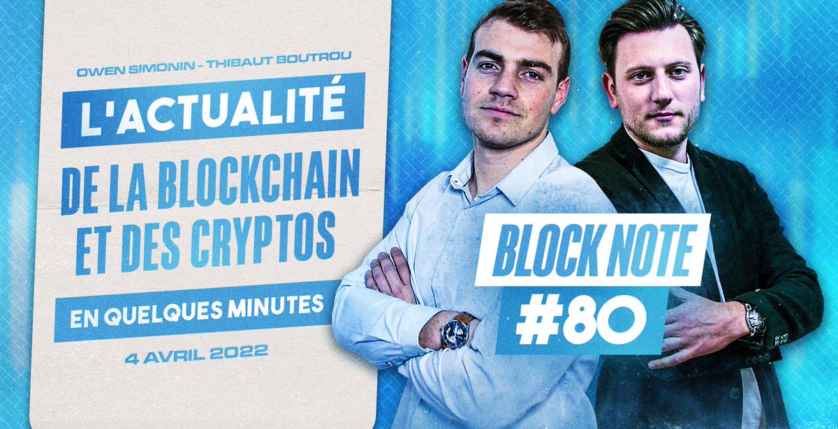 ✅➡️Le Block-Note n°80 est dispo: bit.ly/3Jdtjc1

Vous y trouverez notre sélection de news incontournables sur la Blockchain et les Cryptos.

Merci à <a href="/johnkarp/">John Karp - @NFCsummit mode until June 4/6</a> de <a href="/NFCSummit/">NFC SUMMIT - JUNE 4-6 2026 - LISBON</a> pour avoir pris le temps de faire cette selection à nos côtés