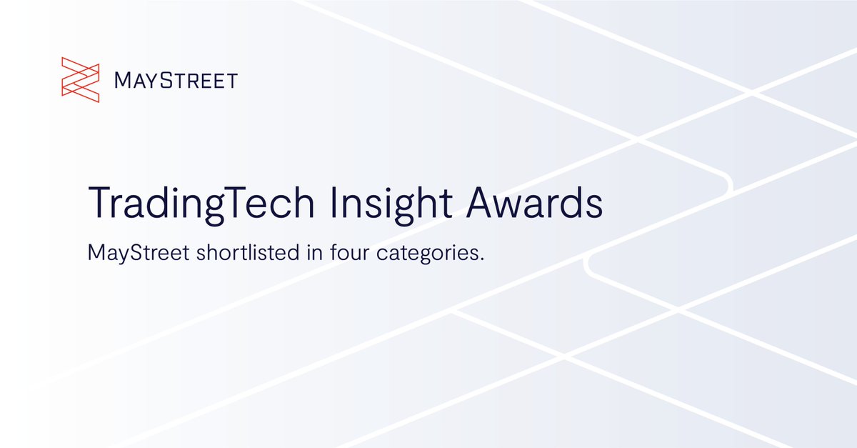 MayStreetTech's tweet photo. We are excited that MayStreet has been shortlisted in four categories of the @ATeamInsight Trading Tech Insight Awards 2022! Thank you to A-Team for recognizing us in this lineup! If you’d like to show your support, you can vote for us here before April 11:https://t.co/ffsDRIkNPX https://t.co/m06ffoVm10