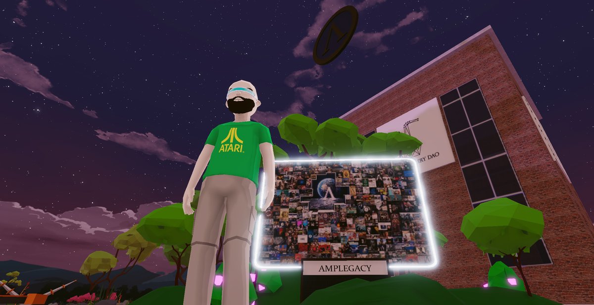 Set up a second $ampl park at 11,150. Still needs plenty of work still as it's just reusing the models from the first park (-148,-146), but it's start. At least now you can check out @AmplMemeGod's work in the metaverse🥳