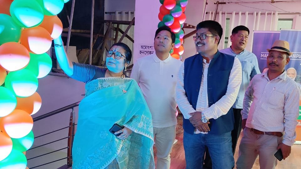 AShardaDevi's tweet photo. Checking the preparations ahead of tomorrow's 42nd 'स्थापना दिवस' of @BJP4India at Thambal Shanglen.

PM Shri @narendramodi ji will address the karyakartas on the occasion at 10 am.

Watch Live at :
• https://t.co/qObLX9qv2h
• https://t.co/o9zT3KqBRZ
• https://t.co/eaedqW0ov0 https://t.co/jV8IyOW7JK