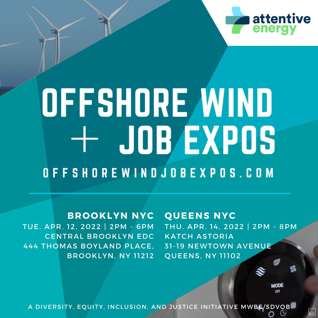 Join us April 12th to learn more about careers and business opportunities in offshore wind/clean energy

Job Expo Pop-Up Includes:
On the spot hiring opportunities
Job training and networking resources
And MORE!
Register Here: 
offshorewindandjobs.growthzoneapp.com/ap/Events/Regi…