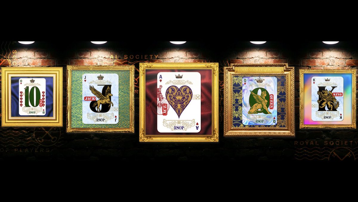 Etherella101's tweet photo. More exciting things about to happen with @RoyalSocietyOP and the @billythebutcher #MVP drop
In the meantime, here’s my Royal Flush for your viewing pleasure #royaltyhasitsprivileges
@remarkable_bee @Afs2407 @joker_no_4 @tomasz751 @ZK85NFT @jvn_xyz https://t.co/VcWR1sAZ14
