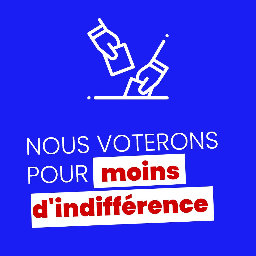 Indifférence = violence 

Le 10 avril, nous voterons pour une réelle prise en compte des difficultés vécues par les personnes en situation de #handicap et leurs proches ! 📢🗳
#23MillionsDeVoix #Presidentielles #Presidentielle2022