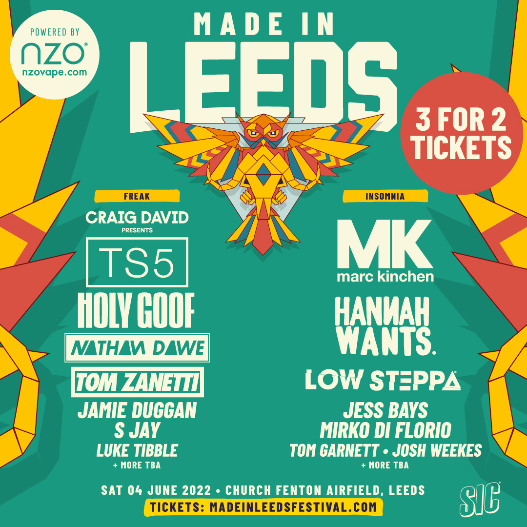 3 FOR 2 TICKET OFFER!

For a very limited amount of time we have a 3 for 2 offer on Made in Leeds tickets! Do not miss out on your chance to attend the biggest Made In Leeds yet!

Tickets at madeinleedsfestival.com 

#MadeInLeeds