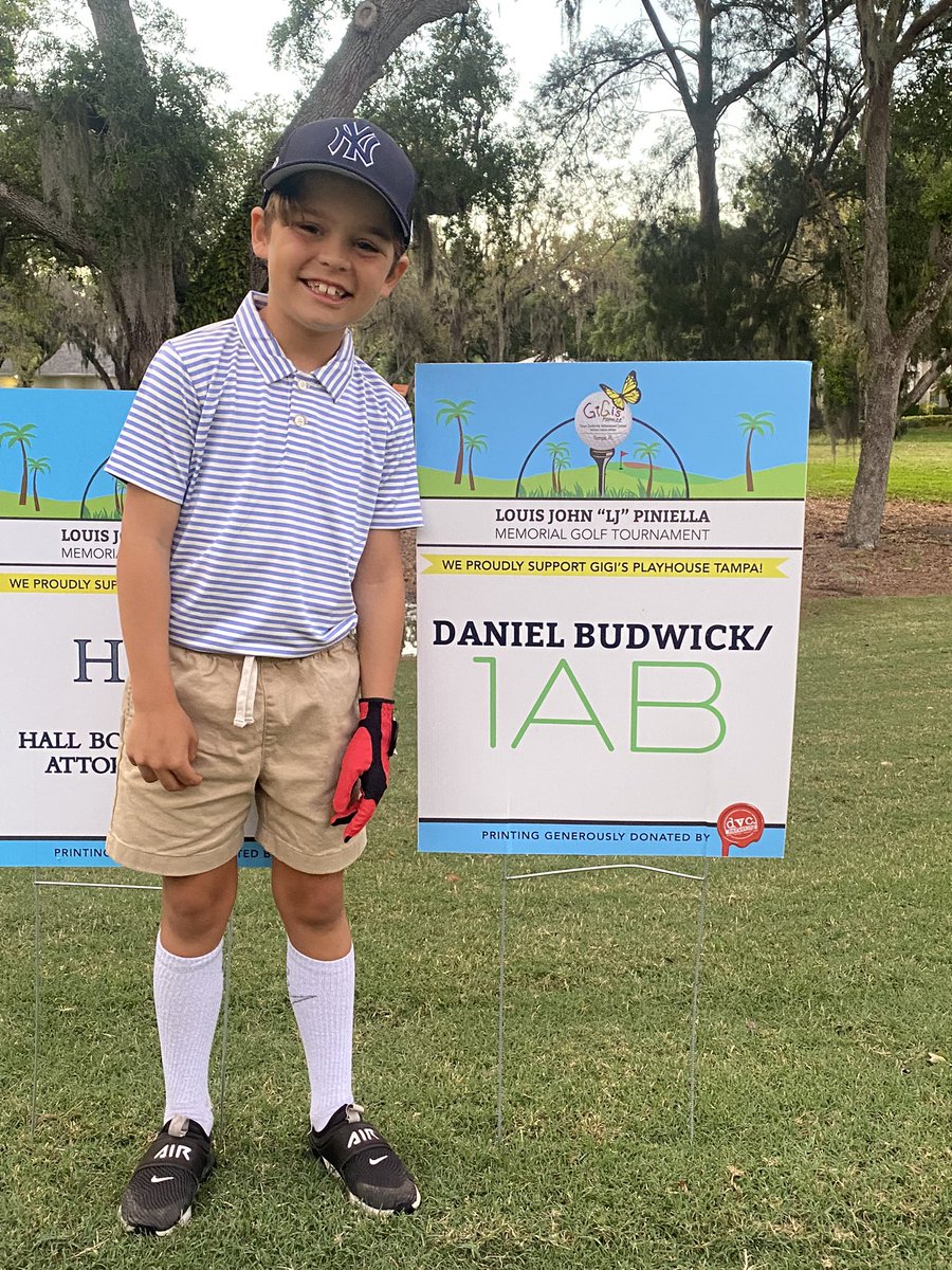 This wk we were proud to sponsor the 4th annual LJ Piniella Memorial Golf Tournament, which benefits @GiGis_Playhouse Tampa, a wonderful chapter of an organization that provides free therapeutic, educational, and career training programs for individuals living with Down Syndrome