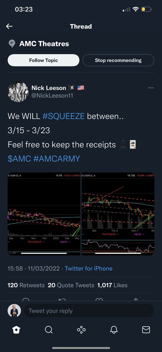 StockLesnar212's tweet photo. @NickLeeson11 I kept the receipts…😂 seem to remember you being very arrogant and demeaning to anyone disagreeing with you in the comments LOL https://t.co/eHSX9lFMKo