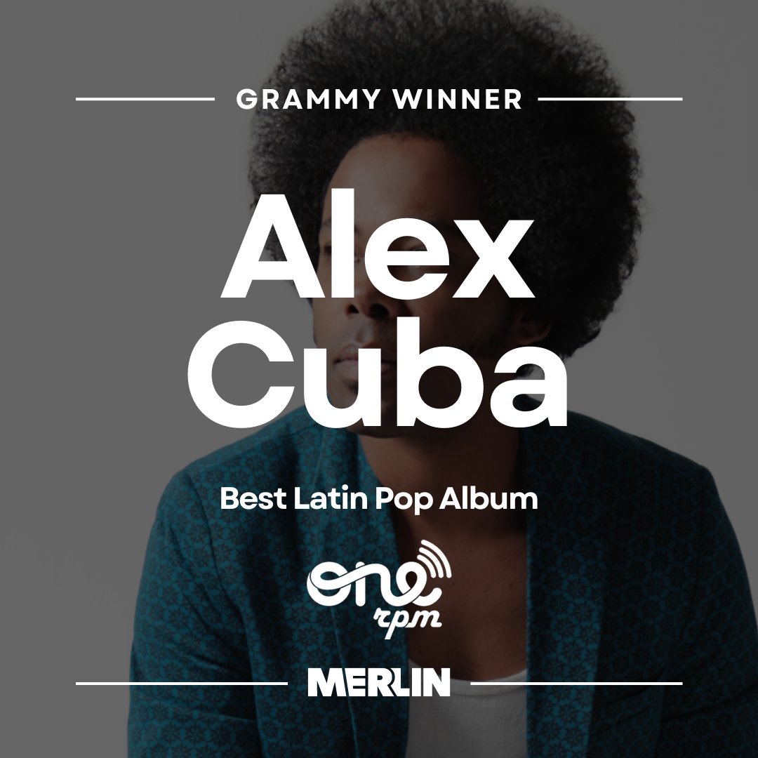 merlinnetwork's tweet photo. Congratulations to #MerlinMember @ONErpm and their artist @AlexCuba on your Grammy win! #GRAMMYs https://t.co/XwazeQHh5S