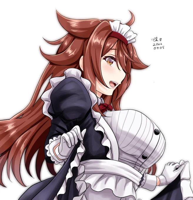 姉妹で一番ノリノリで出張メイドやり出しそうな白露 #艦これ #艦これ版深夜の真剣お絵描き60分一本勝負
#艦これ版真剣お絵描き60分一本勝負_20220405 https://t.co/EHKRlQjaSd 