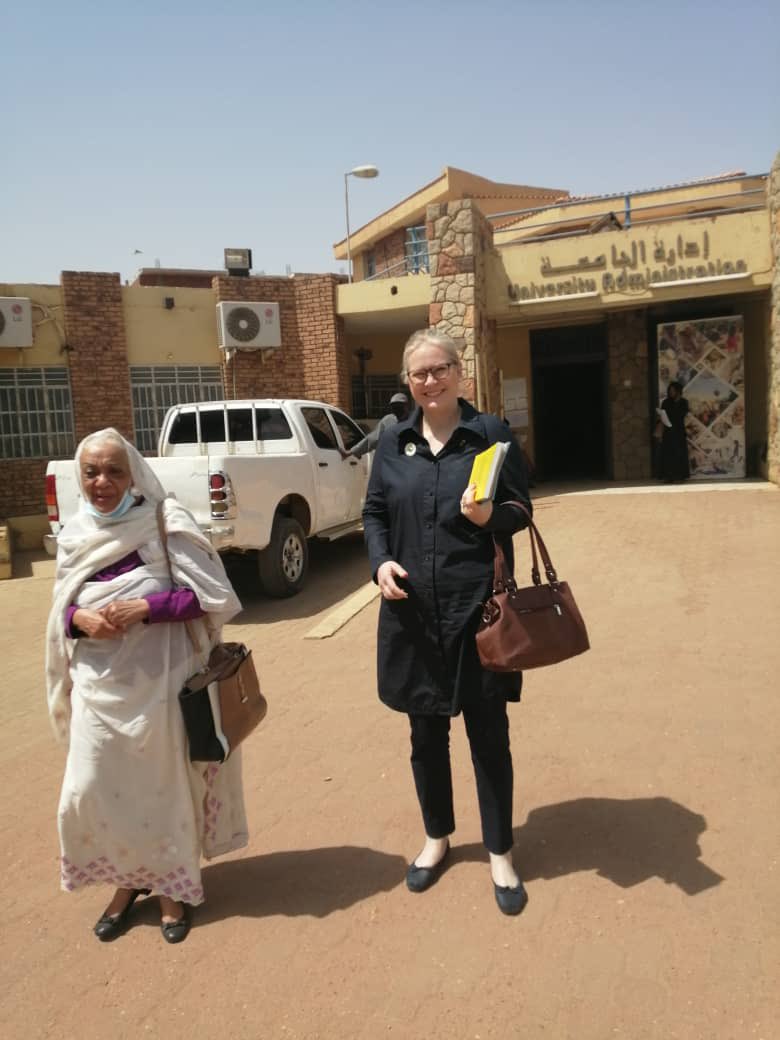 NorwayInSudan's tweet photo. Great visit to Ahfad University for #Women (AUW) in Omdurman #ConsistentPartner for Girls’ education #Gender research #Mental & #ReproductiveHealth : fundamentals for #SustainableDevelopment & essential for Women’s political, social & eco status in #Sudan https://t.co/tbbawgBP5g