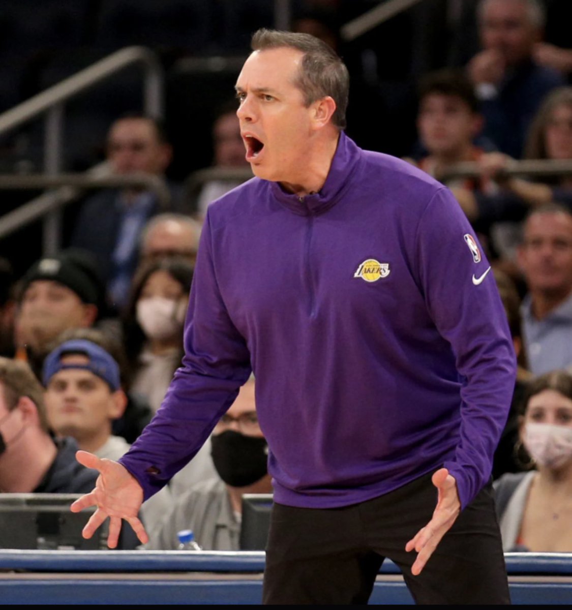 RTNBA's tweet photo. The Lakers are expected to part ways with Frank Vogel after the season. 

Possible Vogel replacements:
- Quinn Snyder
- Doc Rivers
- Mike Brown
- Steve Clifford
- Kurt Rambis

Via @JakeLFischer https://t.co/7XHfcOKU3D