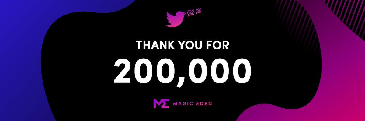 Magic Eden πͺ (@MagicEden) on Twitter photo 2022-04-05 15:17:07 WHATβS GOOD SOLANA, WE MADE IT TO 200K! π To celebrate, weβre giving away an OG Sol Flower to one of you! (42 $SOL FP) To enter π β
Follow @MagicEden and @solflowers_io β
Like, RT & reply! WHATβS GOOD SOLANA, WE MADE IT TO 200K! π To celebrate, weβre giving away an OG Sol Flower to one of you! (42 $SOL FP) To enter π β
Follow @MagicEden and @solflowers_io β
Like, RT & reply!