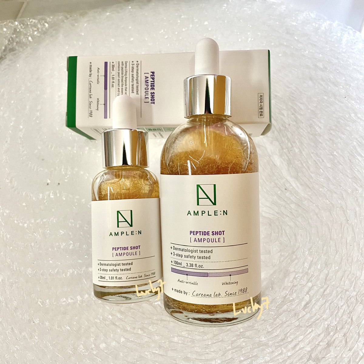 reallucky7_2's tweet photo. พร้อมส่ง
🧡#Peptideshot
ผิวหน้าชุ่มชื่นอิ่มน้ำ เรียบเนียน
30ml 250฿ ,100ml 420฿

🤎#VCshot
ปรับสีผิว ลดรอยดำรอยแดง 30ml 260฿ ,100ml 420฿

💛#AcneShot ปราบสิว ลดการอักเสบ 
30ml 290฿

📦40/60 j&amp;t 45
#Coreana #Amplenพร้อมส่ง #สกินแคร์เกาหลี #ส่งต่อคสอ #Amplen #ใช้ดีบอกต่อ #ถูกและดี https://t.co/5BqgaODu1R