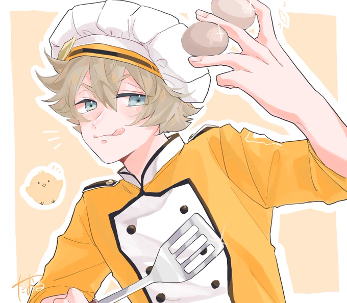 #twstファンアート 
🥚🍳 