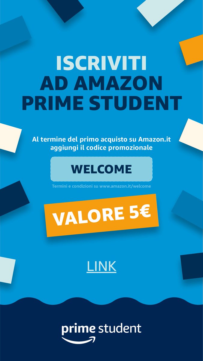Catelupa1's tweet photo. Per te subito 90 GIORNI di PROVA senza costi aggiuntivi e se decidi di attivare l’abbonamento, lo paghi LA META’ 😱 
Link ➡ https://t.co/2oyzX7xPMV

#adv #primestudentIT #amazonprime #primevideo #amazonmusicprime #primegaming #community #uboxprime https://t.co/HuzLYCSUCp
