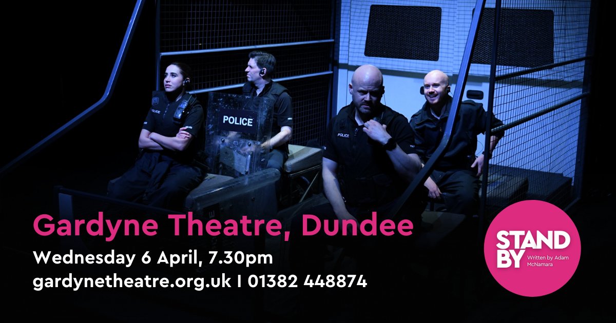 We're super excited to be on our way to #Dundee - hometown of writer and cast member Adam and where he worked as a Police Officer at <a href="/TaysidePolice/">Tayside</a> before starting his career as an actor!🚓 

Catch #StandByThePlay tomorrow at <a href="/GardyneTheatre/">Gardyne Theatre</a> - 7.30pm.

🎟️ gardynetheatre.org.uk