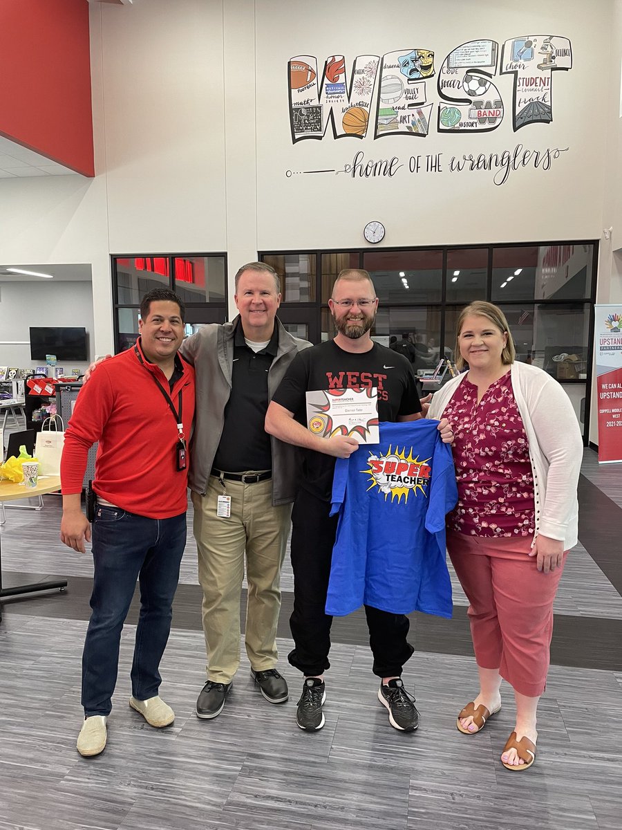 Dr. Sarah Balarin (@drbalarin) on Twitter photo Congrats to our 7th Grade Texas History Team for being SUPER Teachers! The 4 Core Values are evident in your rooms on a daily basis ❤️ #Westfam <a href="/TexasStormin/">David Norman</a> @bhunt84 <a href="/CoachRParish/">Coach Parish</a> <a href="/_BuchananWest/">Chris Buchanan</a> <a href="/nick_coenraad/">Nick Coenraad, Ed.D.</a> Congrats to our 7th Grade Texas History Team for being SUPER Teachers! The 4 Core Values are evident in your rooms on a daily basis ❤️ #Westfam <a href="/TexasStormin/">David Norman</a> @bhunt84 <a href="/CoachRParish/">Coach Parish</a> <a href="/_BuchananWest/">Chris Buchanan</a> <a href="/nick_coenraad/">Nick Coenraad, Ed.D.</a>