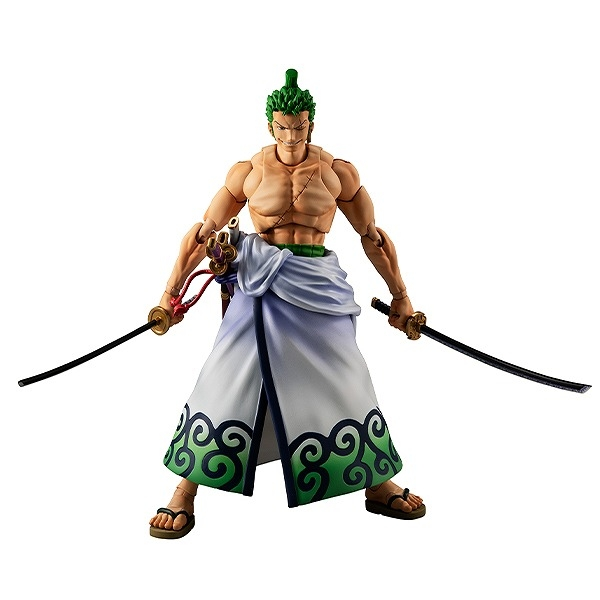 アニメガールズホビーコレクション ヴァリアブルアクションヒーローズ One Piece ゾロ十郎 和道一文字 三代鬼徹に加え ワノ国で新たに手にすることになった名刀 閻魔 を携え 刀を使ったド派手な演出のアクションが可能 アニメイトオンラインで 4月7日
