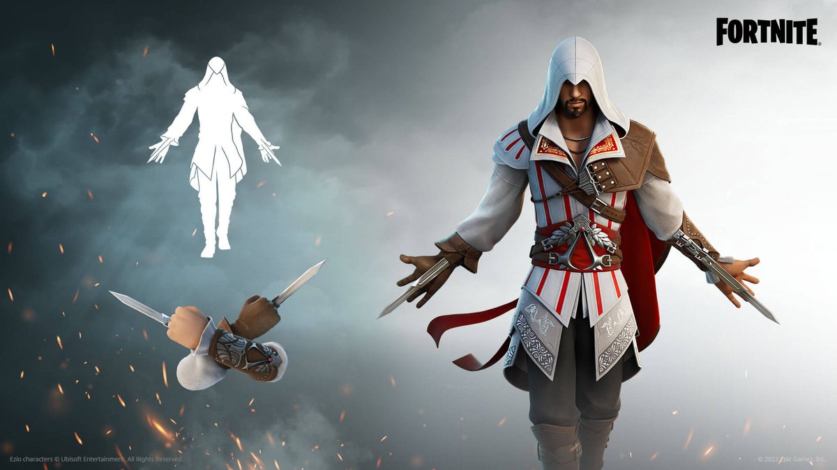 CriptAssassini's tweet photo. 🪓 Eivor Varinsdottir ed Ezio Auditore sono in arrivo su Fortnite!

🔗 Link: https://t.co/lQ9LLyb8Iz https://t.co/XWQeGtDE1f