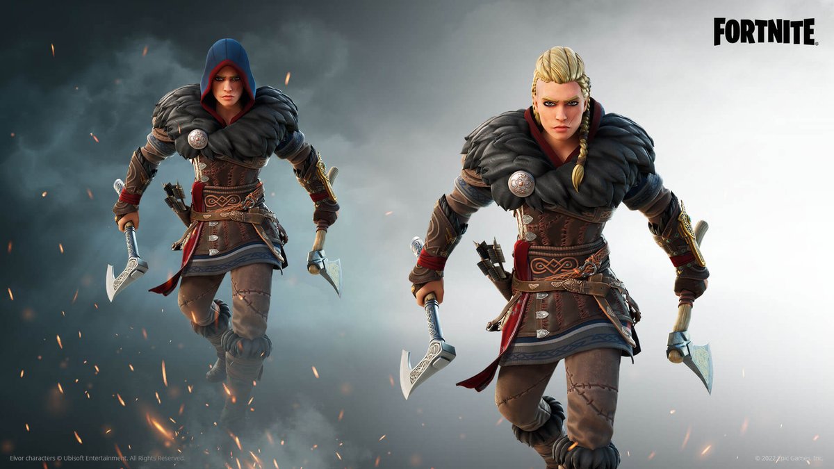 CriptAssassini's tweet photo. 🪓 Eivor Varinsdottir ed Ezio Auditore sono in arrivo su Fortnite!

🔗 Link: https://t.co/lQ9LLyb8Iz https://t.co/XWQeGtDE1f