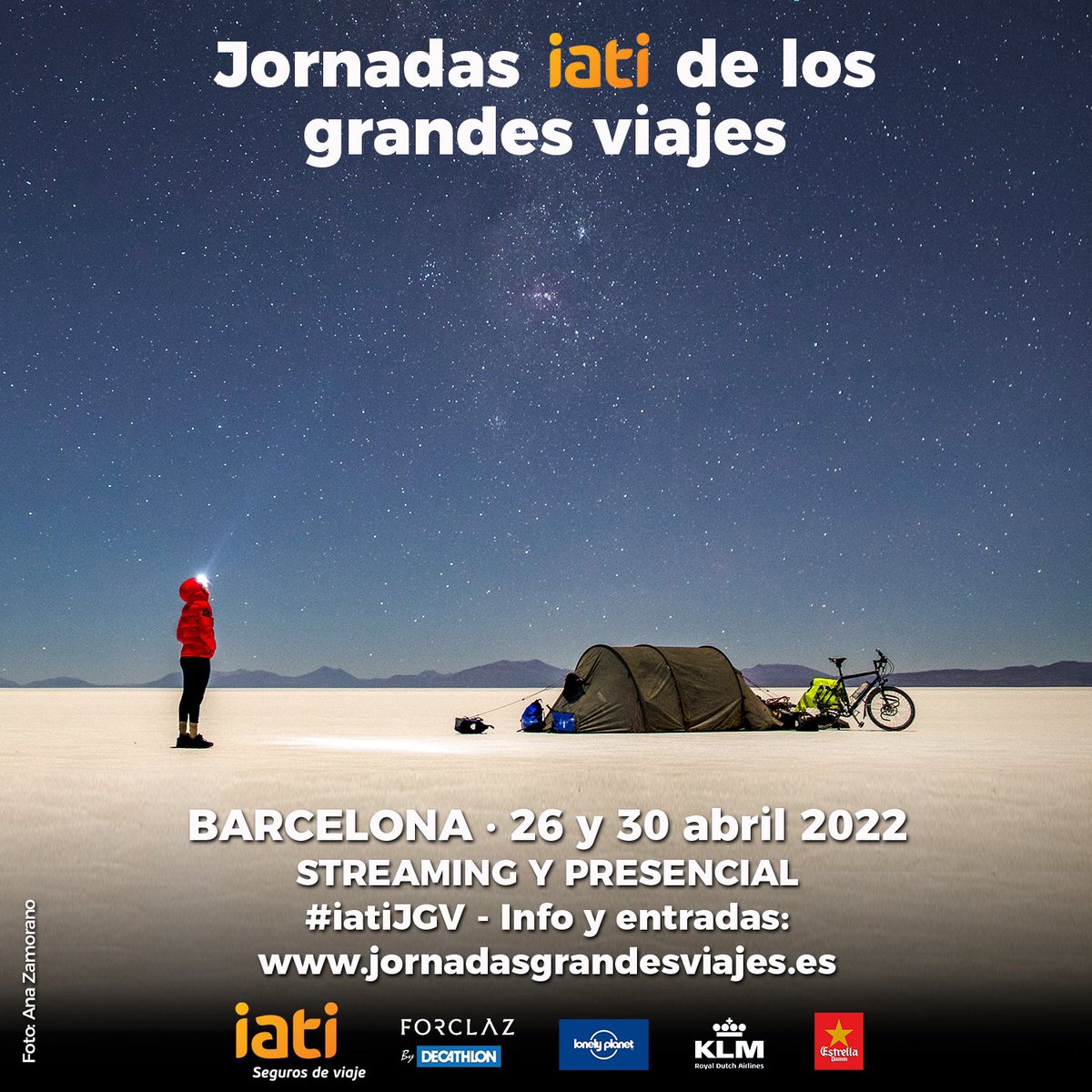 jgrandesviajes's tweet photo. ✨ Las #iatiJGV regresan a #Barcelona el 26 y 30 de abril con grandes viajes a pie, en bici y en barco, e increíbles aventuras en solitario, en pareja, en familia… 

¡Las entradas ya están a la venta! 😍

+ info: https://t.co/hdjBmc6uyr https://t.co/ioBHSehc7q