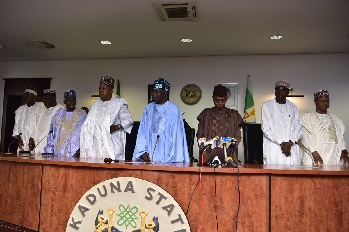 GovKaduna's tweet photo. Asiwaju Bola Tinubu today led a delegation to Kaduna on a condolence visit to Malam Nasir @elrufai. The governor thanked him for the gesture of solidarity. https://t.co/C3C3ZSY7sG