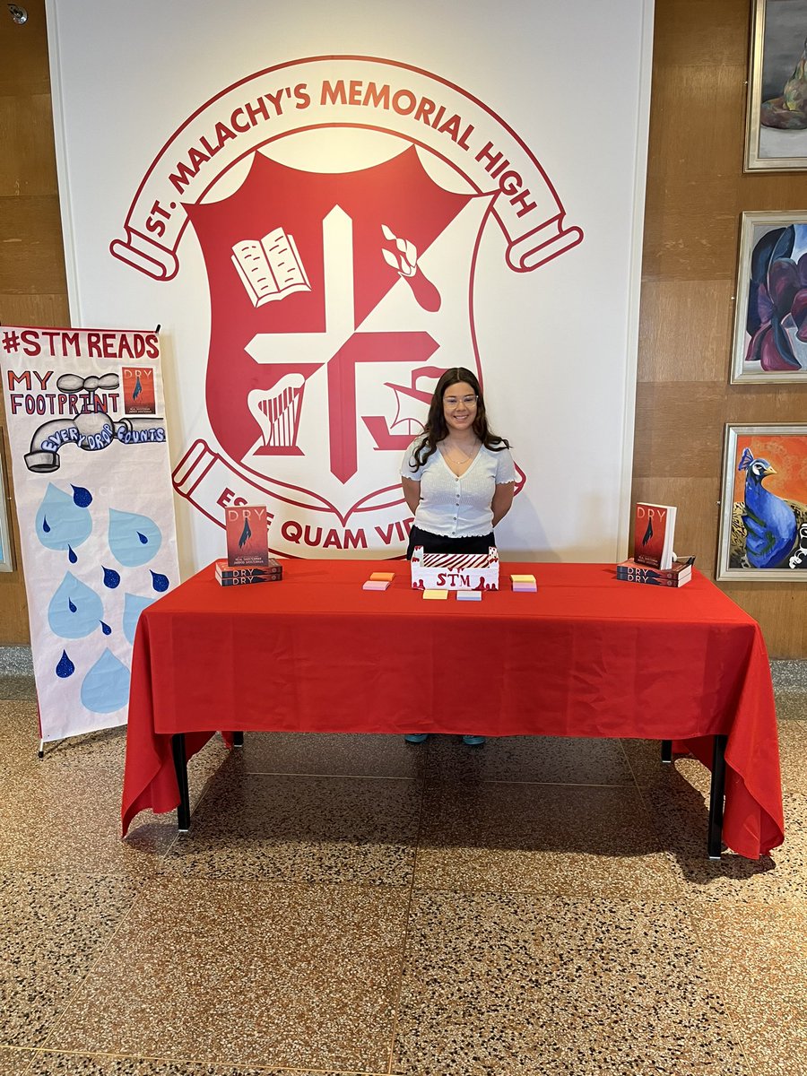STMCommons's tweet photo. Hayden our Diversity Rep for Student Council encouraging Saints to reduce their water consumption! #STMReads https://t.co/T9et4jr7yB