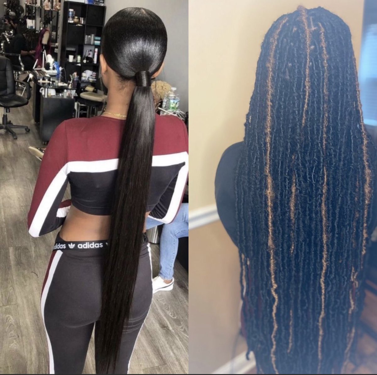 chaseabagsay's tweet photo. Can I get some models for these two looks 🤍 doing $45 ponytails and $80 locs all April!! #aamu  #aamu22 #aamu23 #aamu24 #aamu25 https://t.co/LeCES1ceCD