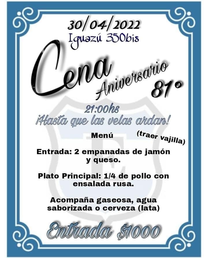 📌 Se viene la fiesta aniversario del club!! 

No te la pierdas !! 💪