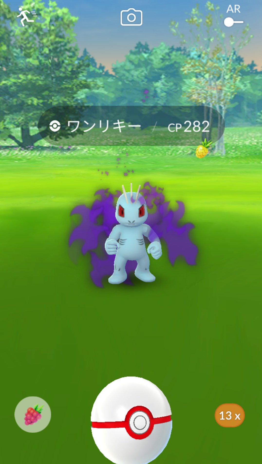 かっちゃん ８ ８gofest横浜 昨日ポケモンｇｏでゲットした リトレーンすると個体値１００ になるシャドウポケモン ９１ シャドウワンリキー プレボとパイルを１個ずつ使ってゲットしました そろそろワンリキー系は９８ と１００ だけ残