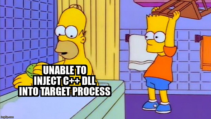 overflow_meme's tweet image. Unable to inject c++ dll into target process stackoverflow.com/questions/7175… #cpp #dllinjection #visualstudio2010