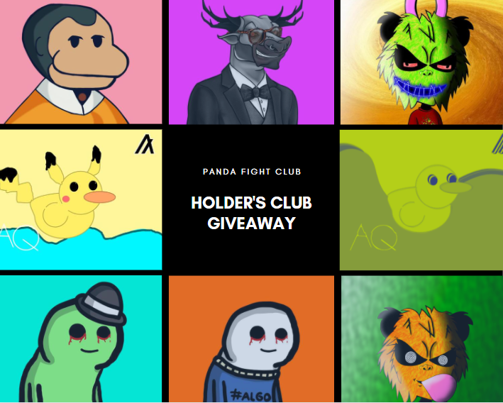 Hey #algofam

Aren't you an Holder yet? What are you waiting to join the Club?

Verify on ✅-holder-verification if you haven't already!
Running at 🎉holders-club-giveaways until Saturday's afternoon! 

📢discord.gg/mnjEXFsVTq📢

Good luck Familia ❤️
