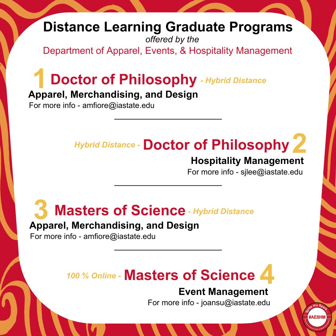 Have you heard about our distance learning programs? 📚✏️

#ISU #CHS #AESHM #FeedTheSpark #LightTheSpark #CyclonesEverywhere #cyclONEnation