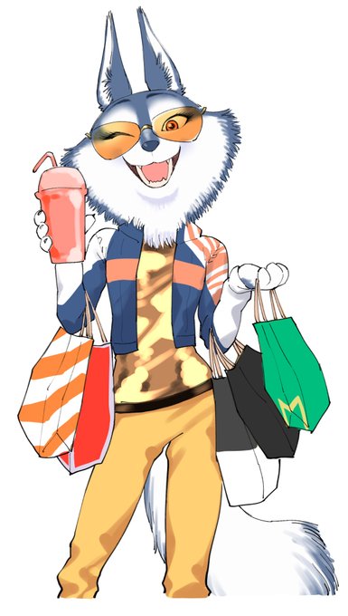 買い物帰りのポーシャがめちゃくちゃ可愛かったねっていう絵 