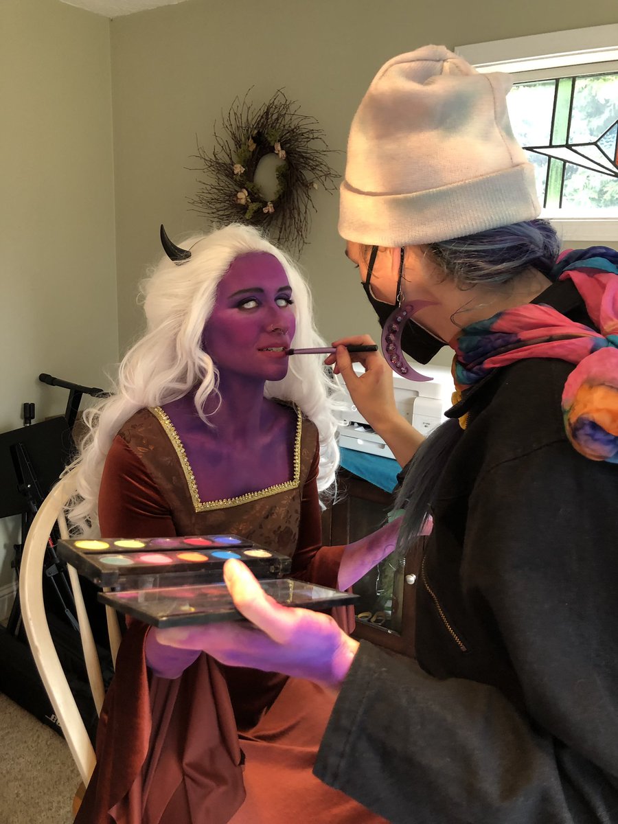 thedivinenft's tweet photo. We are OBSESSED with @iamsarahwild ‘s Divine cosplay! ✨

Such attention to detail, incredible! 

She’ll be dropping photos as NFTs, so follow her to see the details! 💜 https://t.co/b2qo3xcsQd